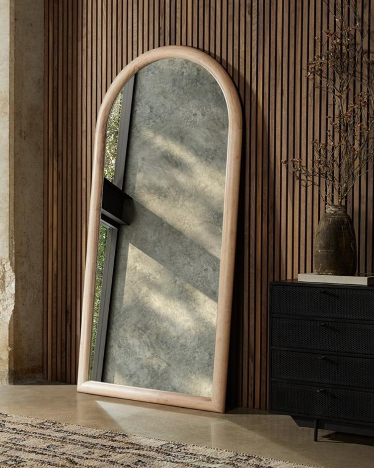 Gulliver Floor Mirror - Whitewash Acacia by Four Hands