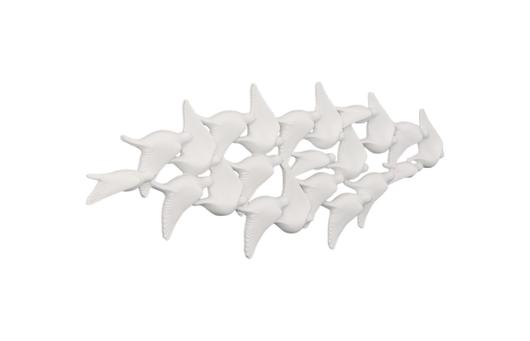 Flock of Birds Wall Art, Matte White by Phillips Collection