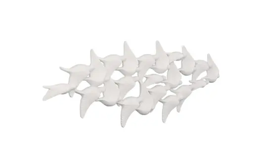 Flock of Birds Wall Art, Matte White by Phillips Collection