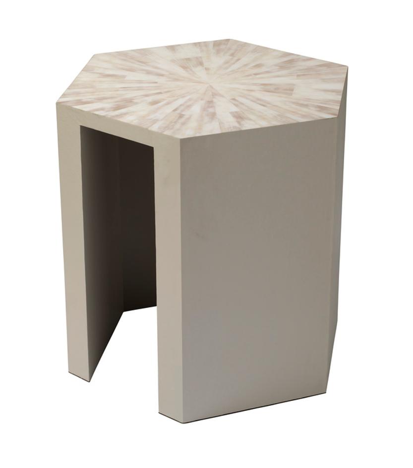 Radiant Side Table, Cream by Jamie Young