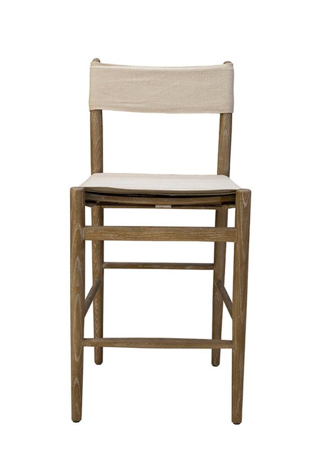 Linen Prescott Counter Stool by Furniture Classics