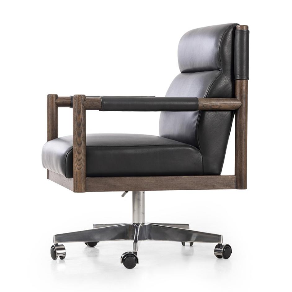 Kiano Desk Chair - Bosa Black by Four Hands