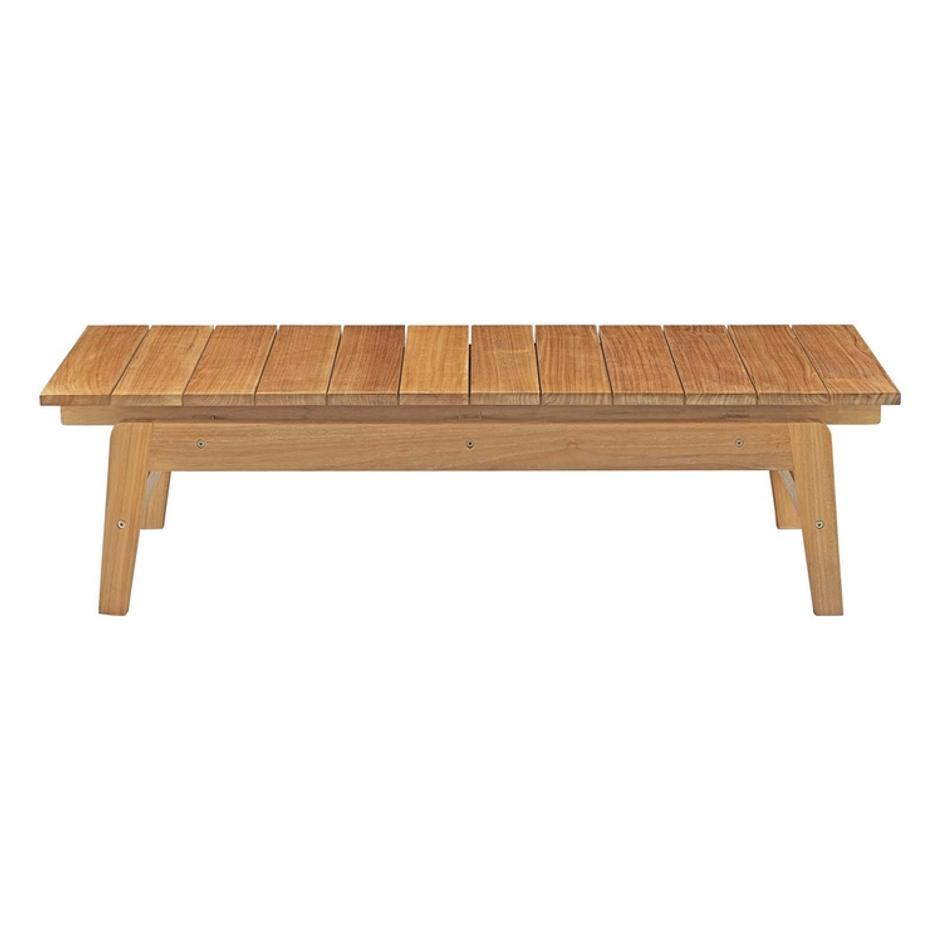 Longboat Outdoor Patio Teak Coffee Table In Natural by Modway Furniture