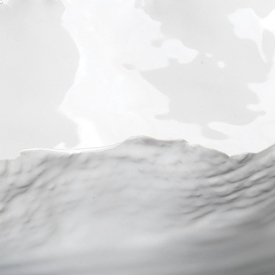 Fleur Ceramic Decorative Bowls (Set of 3), White by Jamie Young