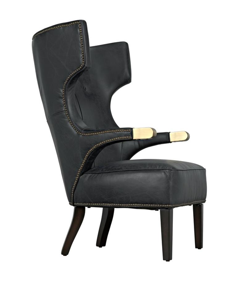 Heracles Chair, Leather by Noir Furniture