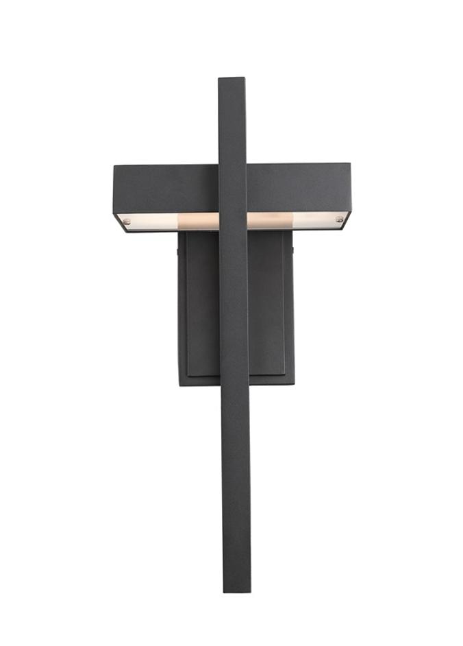 Luttrel 1 Light Outdoor Wall Sconce in Black Finish by Z-Lite