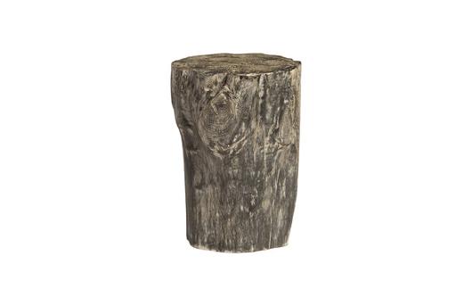 Black Wash Stool, Round by PHILLIPS COLLECTION