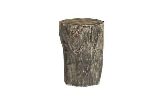 Black Wash Stool, Round by PHILLIPS COLLECTION