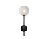 IZORA SCONCE - BLACK - FROSTED by Sunpan
