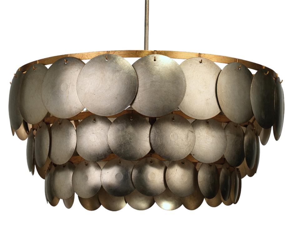 Calypso Three Tier 4-Light Iron Chandelier by Jamie Young