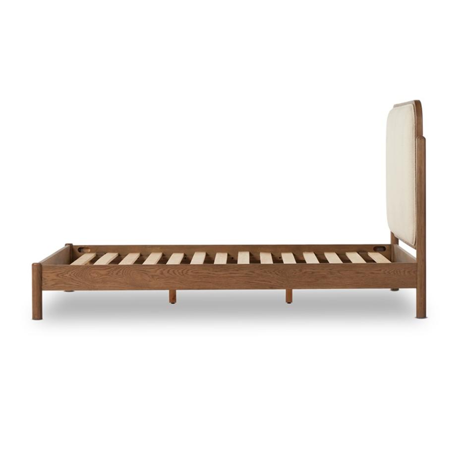 Caroline Bed In Smoked Oak In King by FOUR HANDS
