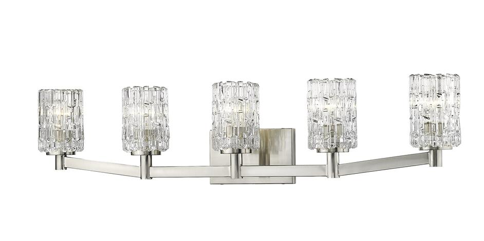 Aubrey 5 Light Vanity in Brushed Nickel Finish by Z-Lite