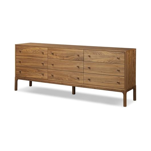 Arturo 9 Drawer Dresser - Natural Walnut Veneer by Four Hands