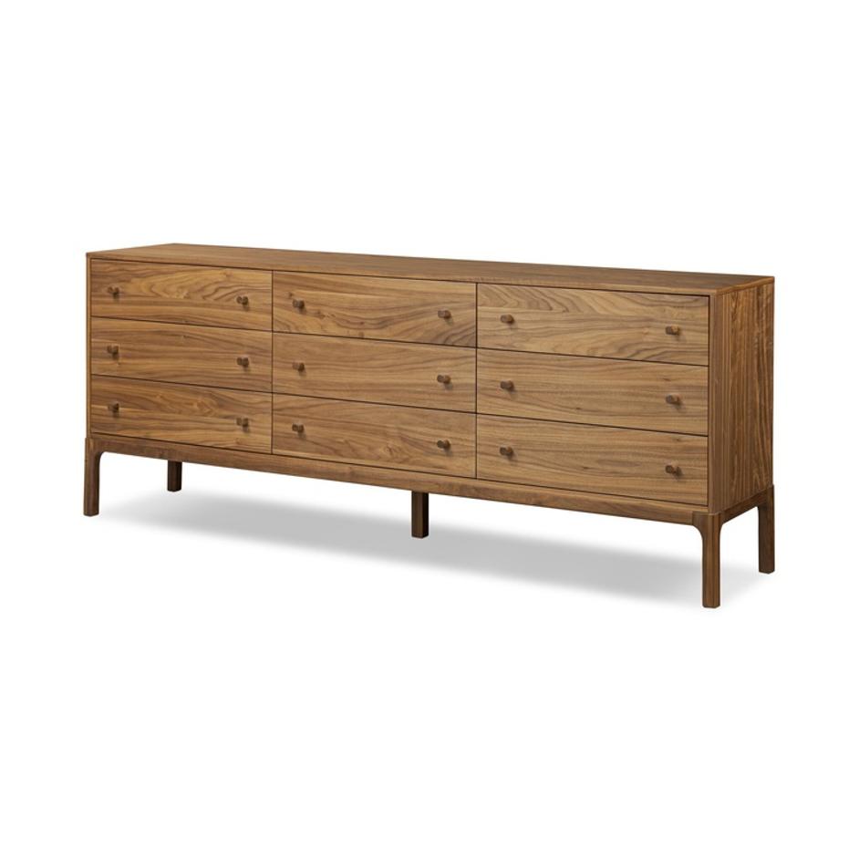 Arturo 9 Drawer Dresser - Natural Walnut Veneer by Four Hands