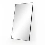 Georgina Rectangle Floor Mirror In Mtt Blk by FOUR HANDS