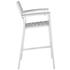 Vermont Outdoor Patio Bar Stool In White Light Gray by Modway Furniture