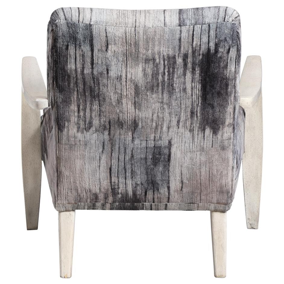 Watercolor Gray Chenille Accent Chair by Uttermost