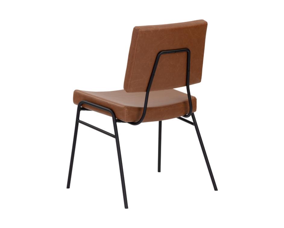 BRINLEY DINING CHAIR - BLACK - HAZELNUT by Sunpan