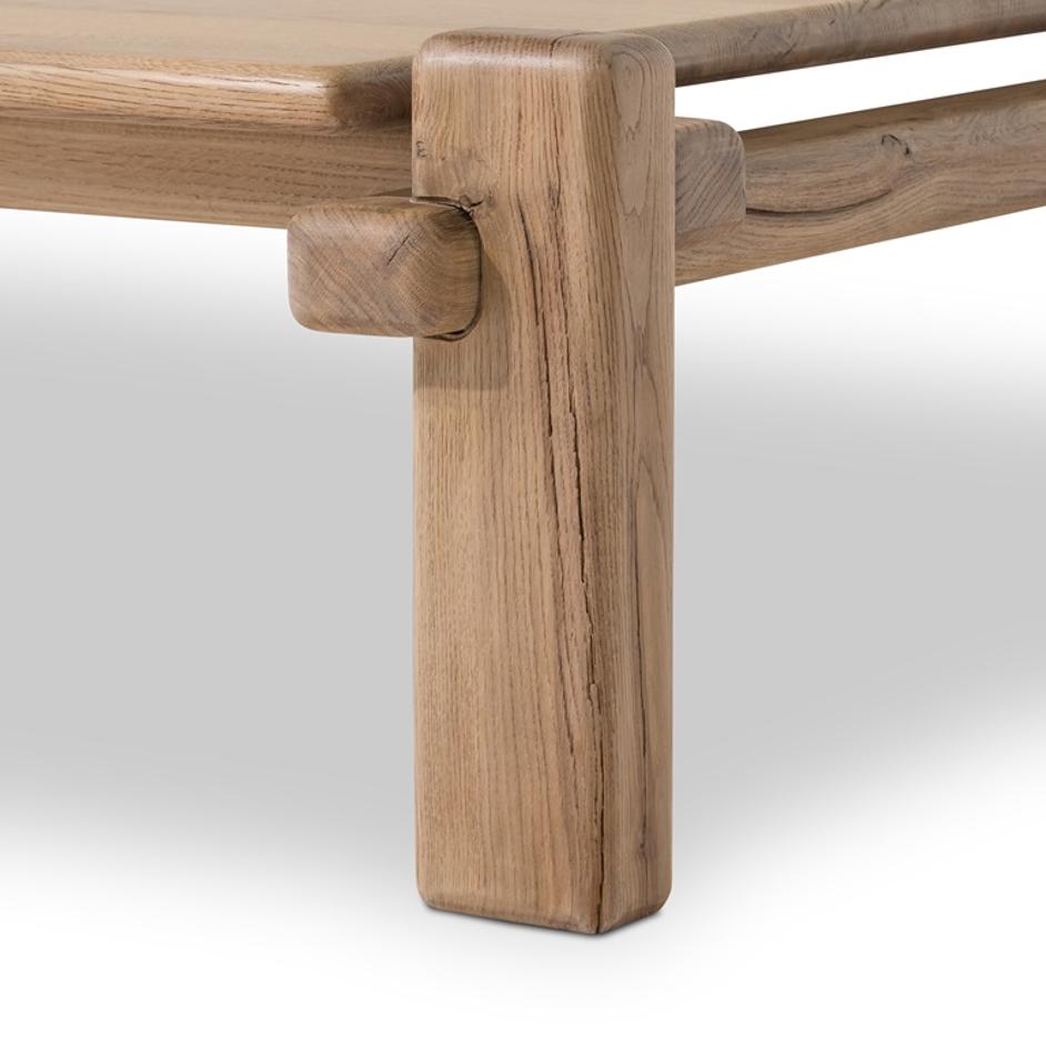 Marcia Square Coffee Table in French Oak by FOUR HANDS