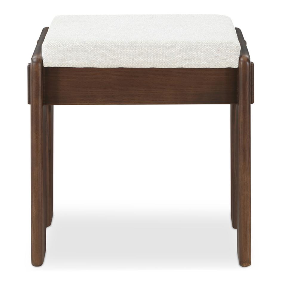 Ashby Stool Walnut Stained Ash Beige by Moes Home
