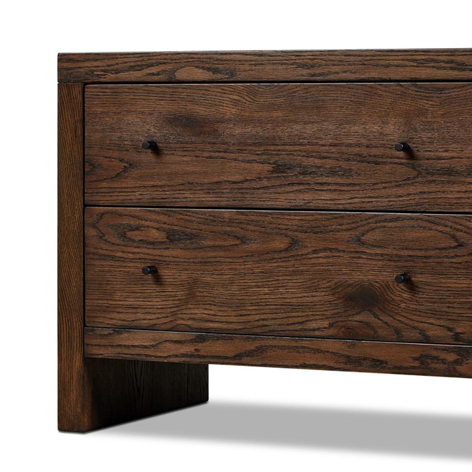 Torrington Charging Nightstand - Umber Oak by Four Hands