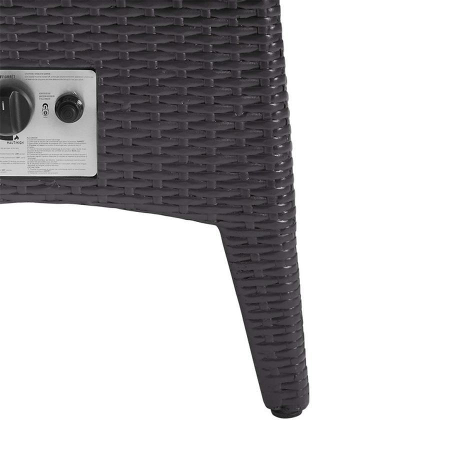 Implicit Outdoor Patio Fire Pit Table In Espresso by Modway Furniture