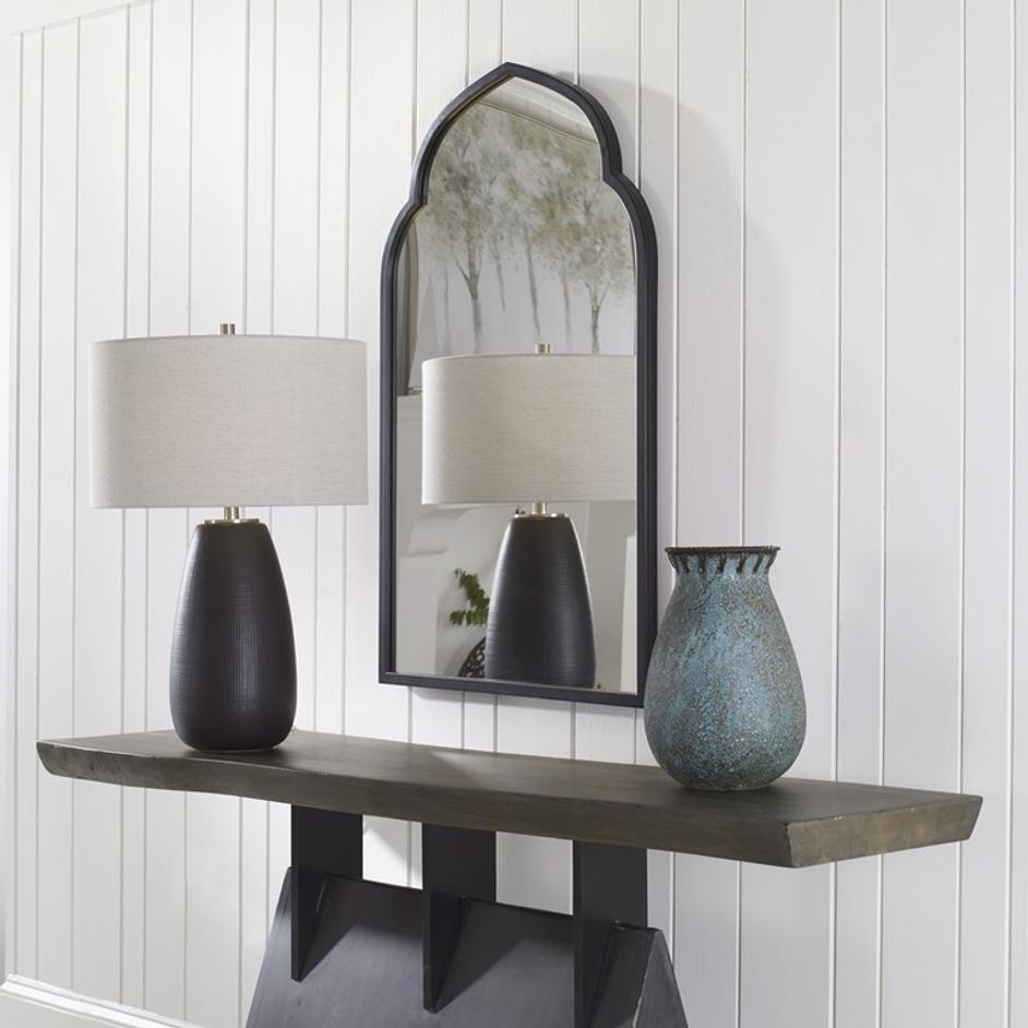 Kenitra Black Arch Mirror by Uttermost