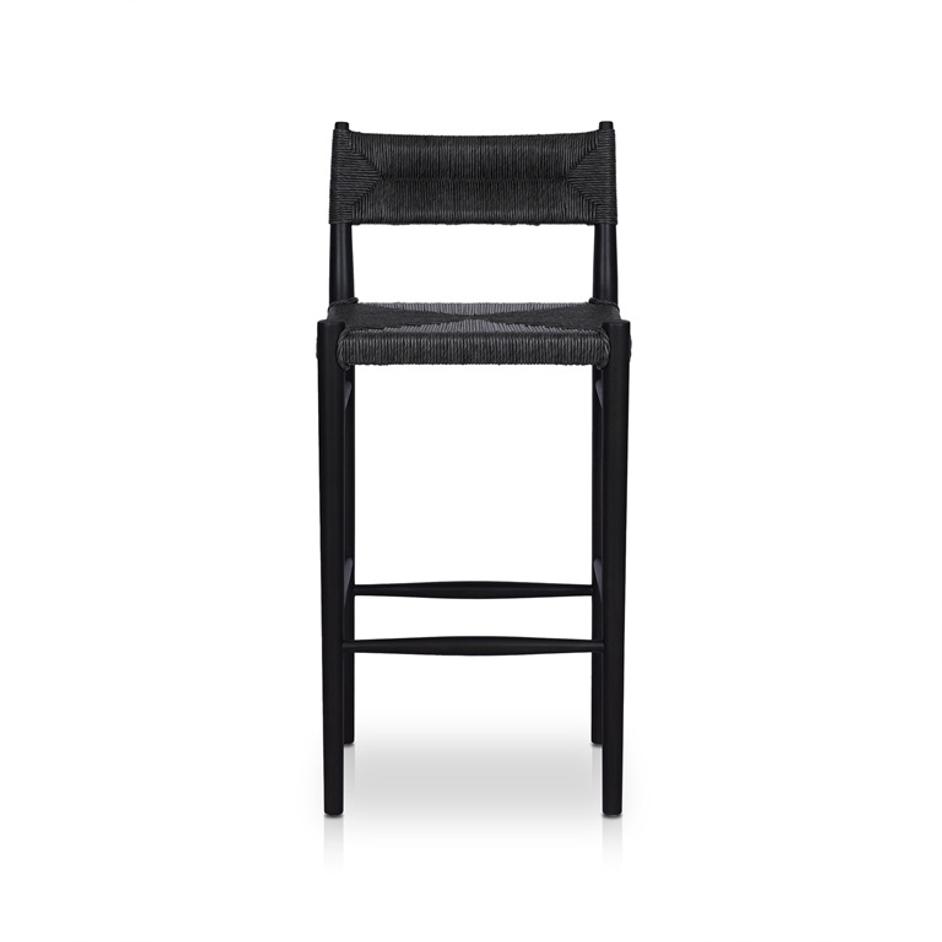 Lomas Bar + Counter Outdoor Stool - Vintage Coal by Four Hands