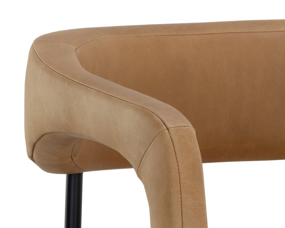 MAVIA COUNTER STOOL - LUDLOW SESAME LEATHER by Sunpan