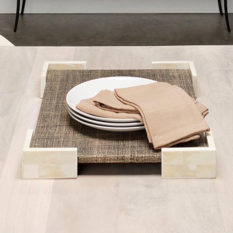 Paradise Bone Decorative Tray by Jamie Young