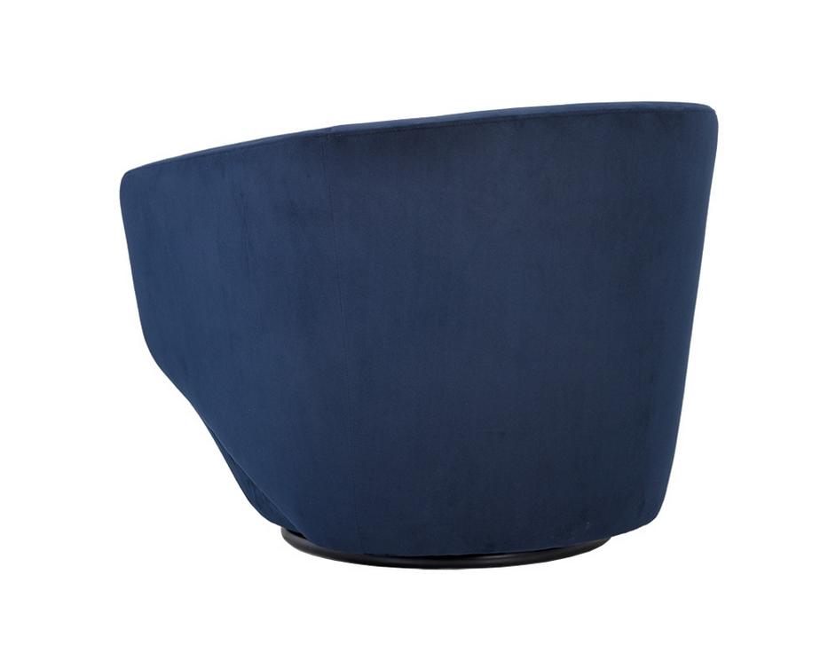 Treviso Swivel Armchair - Metropolis Blue by Sunpan