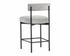 Seneca Counter Stool - Black - Polo Club Stone by Sunpan