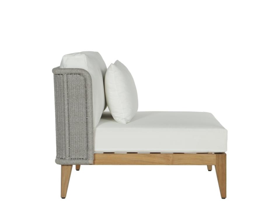 IBIZA ARMLESS CHAIR - NATURAL - STINSON WHITE by Sunpan