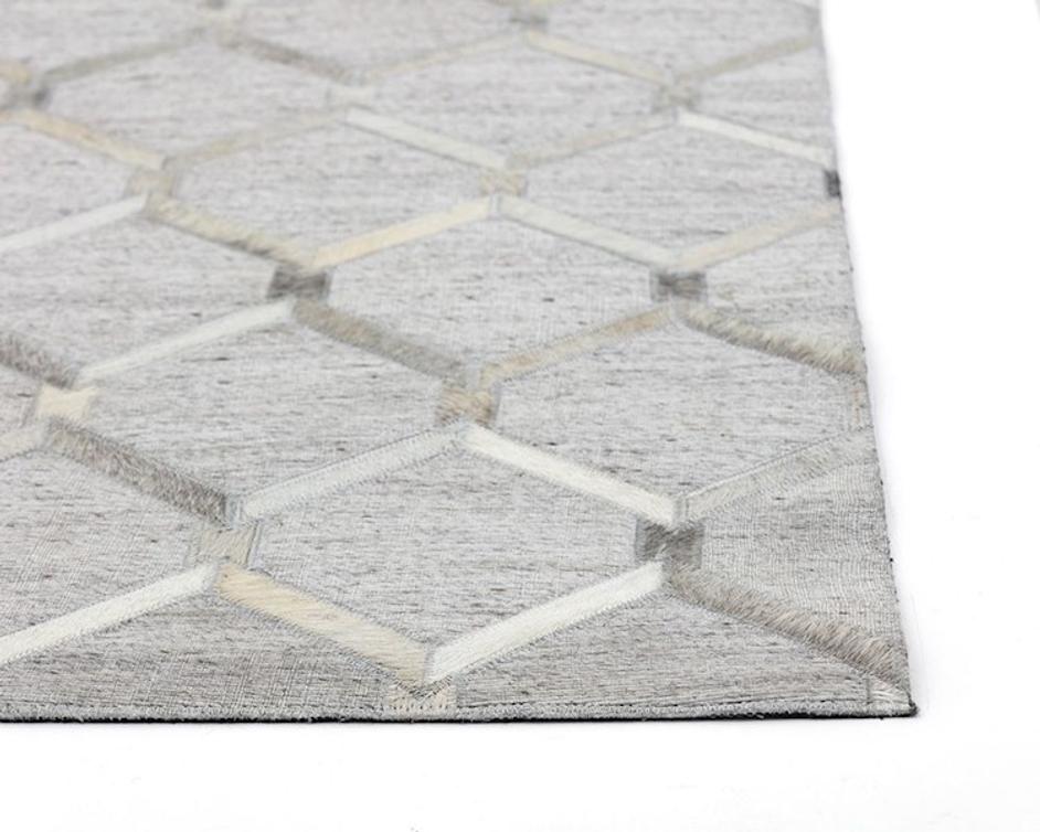 Bordeaux Hand-made Rug - Ivory / Grey - 9' X 12' by Sunpan