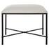 Avenham Small Black Framed Bench by Uttermost
