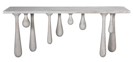 Drop Console, White Wash by Noir Furniture