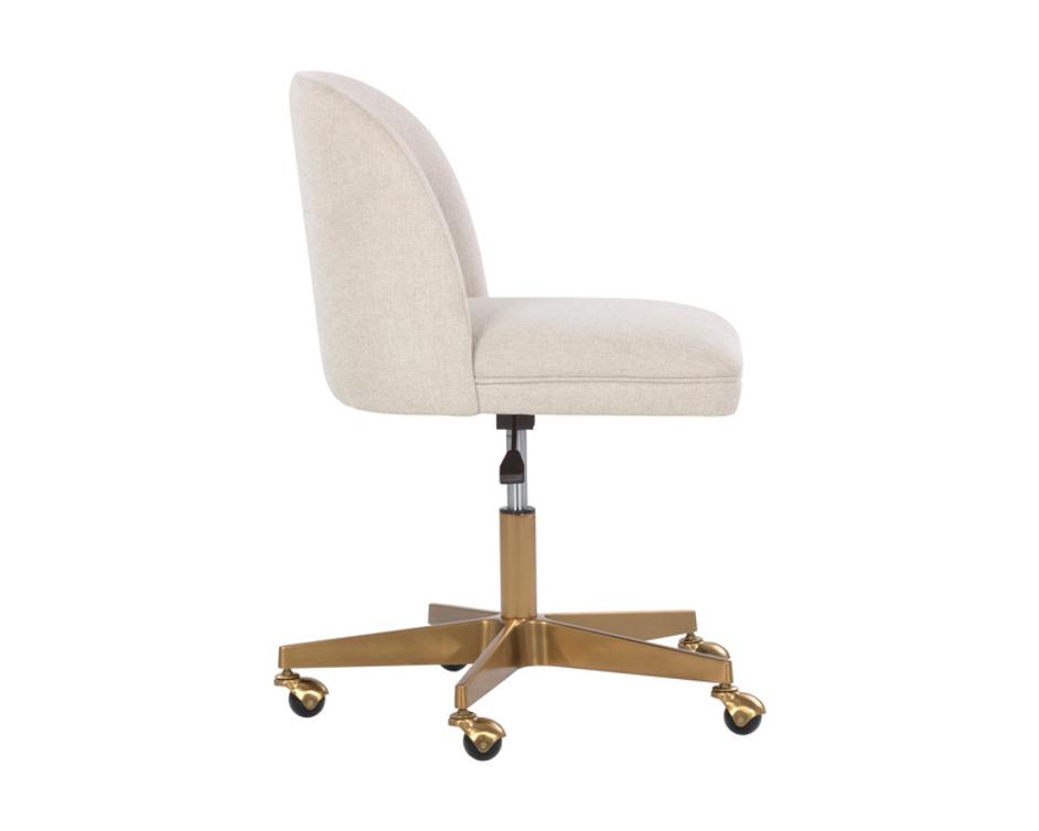 KENNA OFFICE CHAIR - BELFAST OATMEAL by Sunpan