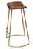 Theo Leather Bar Stool, Brown by Jamie Young