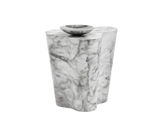 Ava End Table - Small - Marble Look by Sunpan