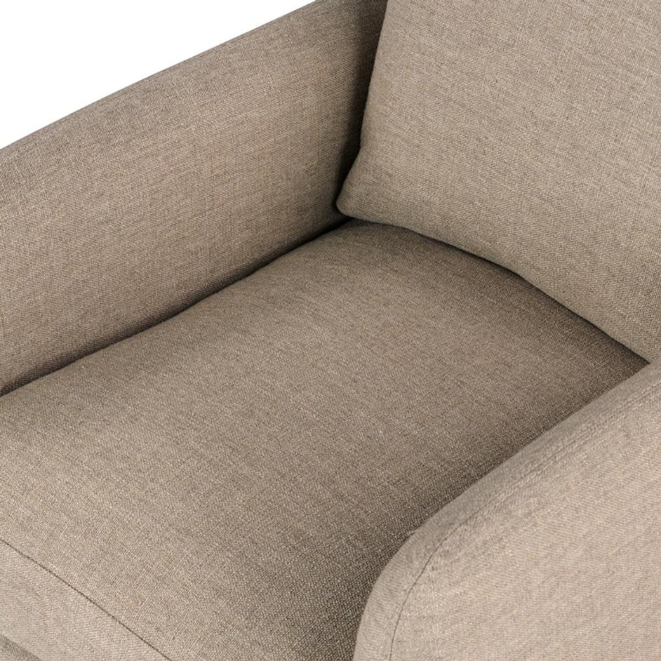 Banks Slipcover Swivel Chair - Alcala Taupe by Four Hands