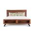 London Loft Acacia Wood Live Edge King Bed in Walnut Finish by Home Trends & Design