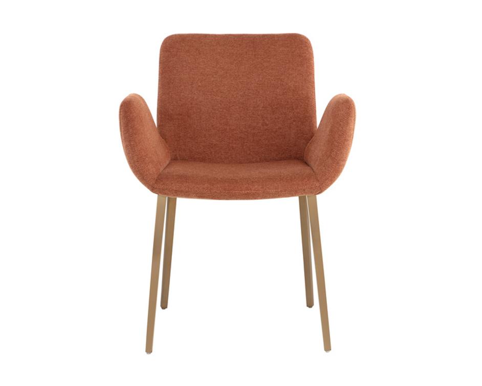 LUCANO DINING ARMCHAIR - BELFAST RUST by Sunpan
