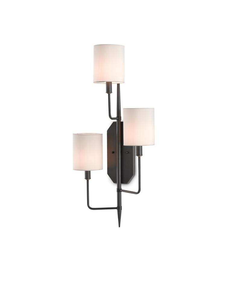 Knowsley Wall Sconce, Right In Oil Rubbed Bronze by Currey & Company