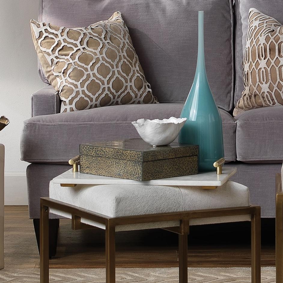 Fleur Ceramic Decorative Bowls (Set of 3), White by Jamie Young