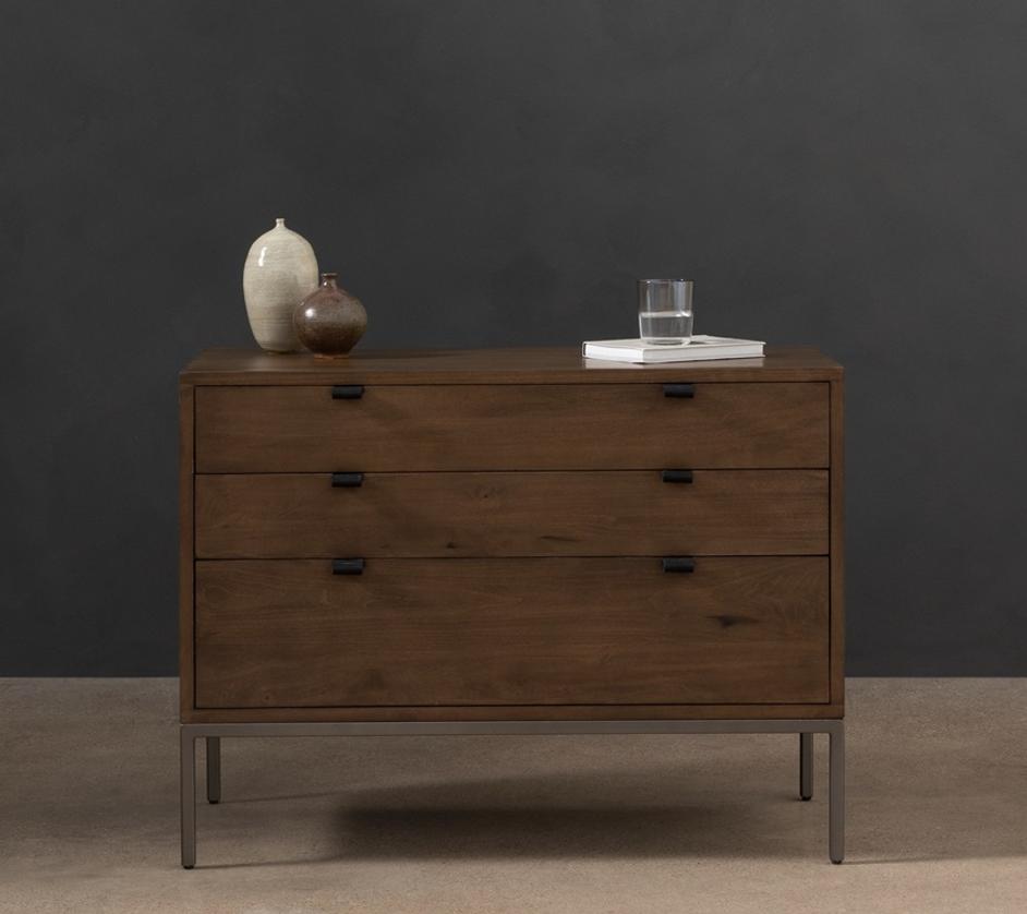 Trey Large Nightstand In Auburn Poplar by FOUR HANDS