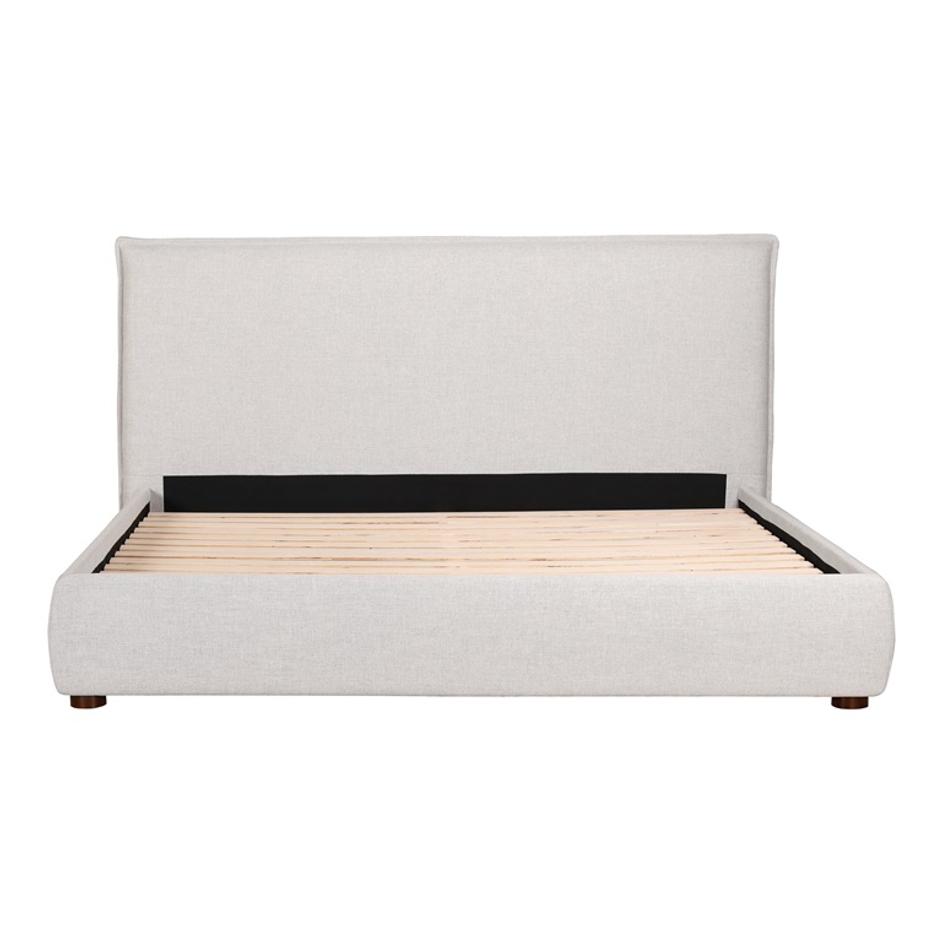 LUZON KING BED LIGHT GREY by Moes Home
