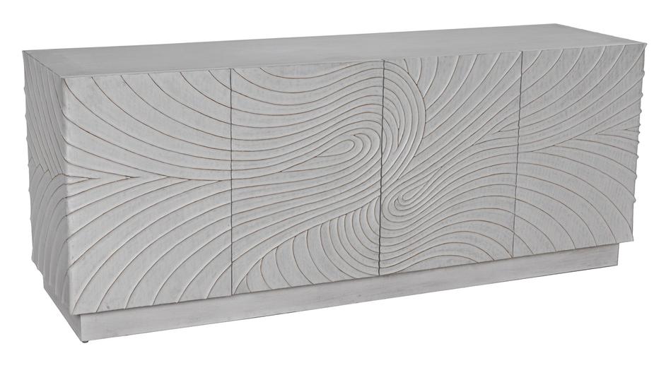 Cavalier Mahogany and Veneer Sideboard in White Wash Finish by Noir Furniture