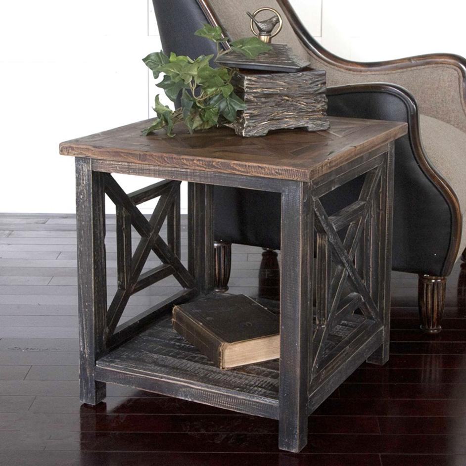 Spiro Reclaimed Wood End Table by Uttermost