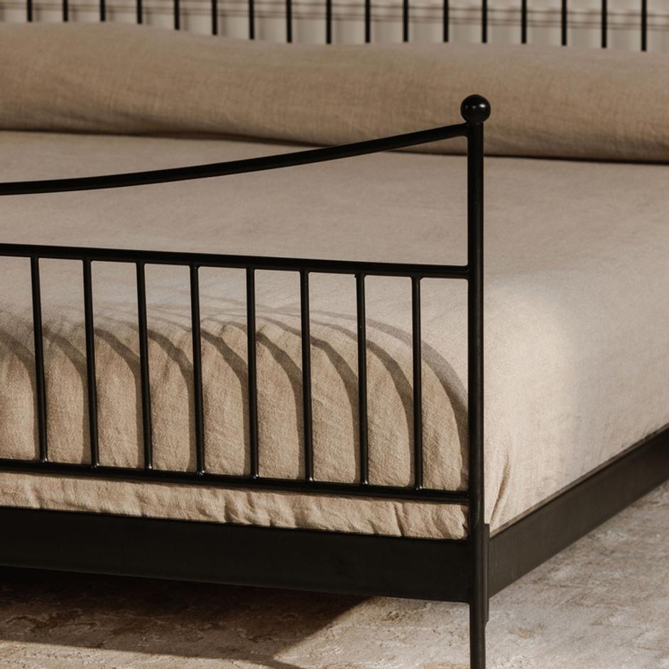 Monet Queen Bed Black by Moes Home