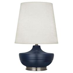 Matte Midnight Blue Michael Berman Nolan Table Lamp by Robert Abbey